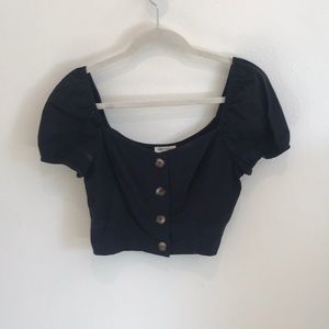 Black Crop Top